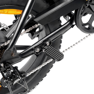Sedile posteriore per bici con poggiapiedi per bici elettriche grasse E6 X ed E7 (consegna in 6–10 giorni lavorativi)