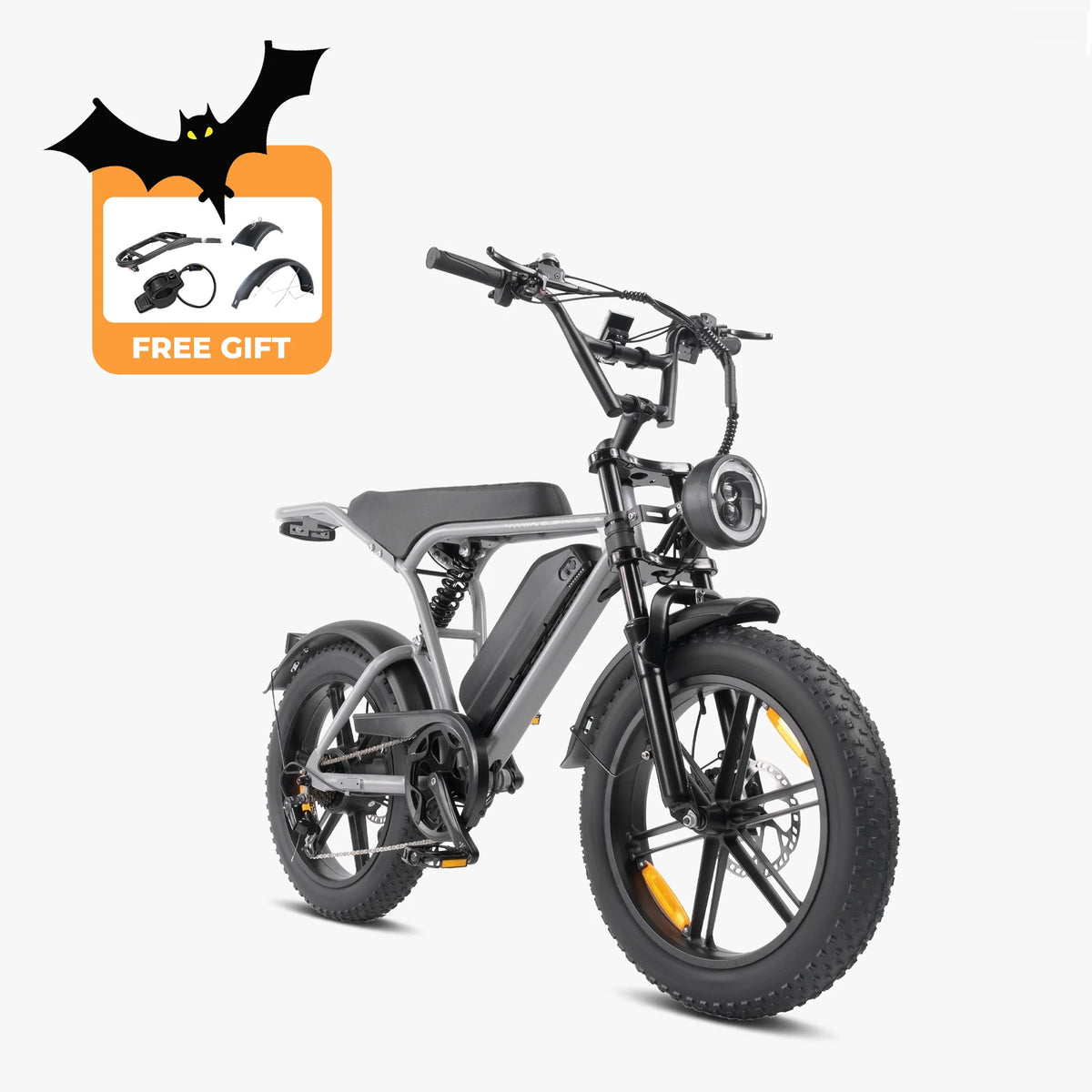E6 X Fat Electric Bike, Moped Style, Full Suspension