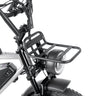 Front bike rack for E6 X, perfect for carrying cargo on urban rides.